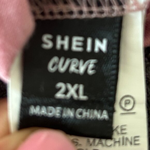 Sleeveless Pink Romper With Drawstring Waist & Open Back By Shein Curve 2XL - Picture 5 of 9